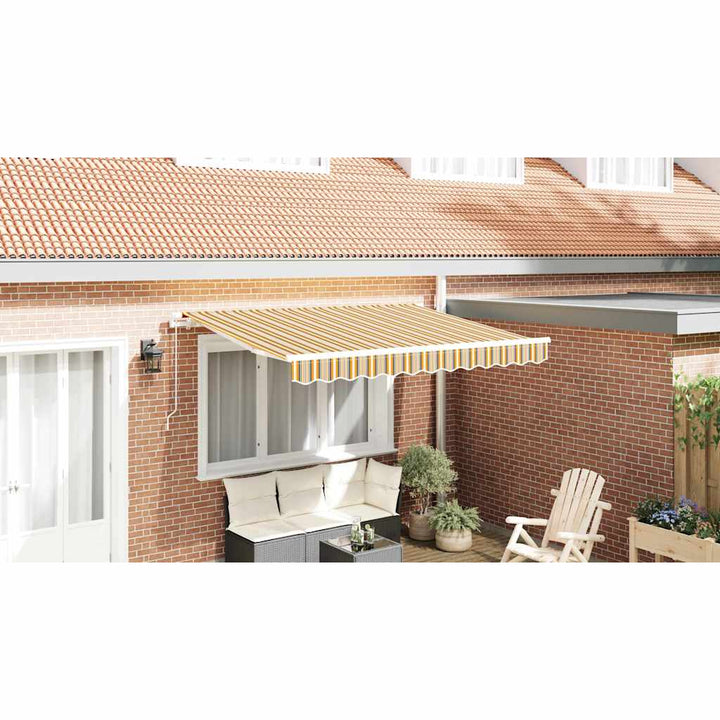 Reservedug til markise Orange og Sort 2,5 x 2 m Polyester