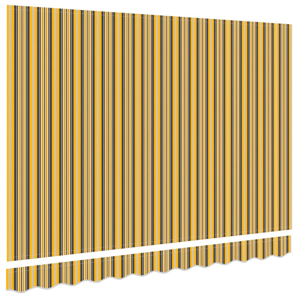 Reservedug til markise Orange og Sort 2,5 x 2 m Polyester