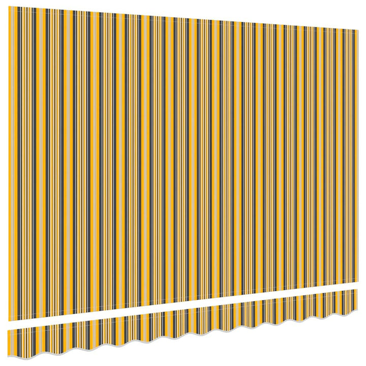 Reservedug til markise Orange og Sort 2,5 x 2 m Polyester
