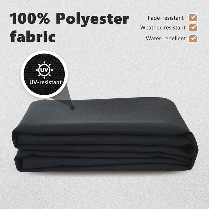 Reservedug til markise Sort 3 x 2,5 m Polyester