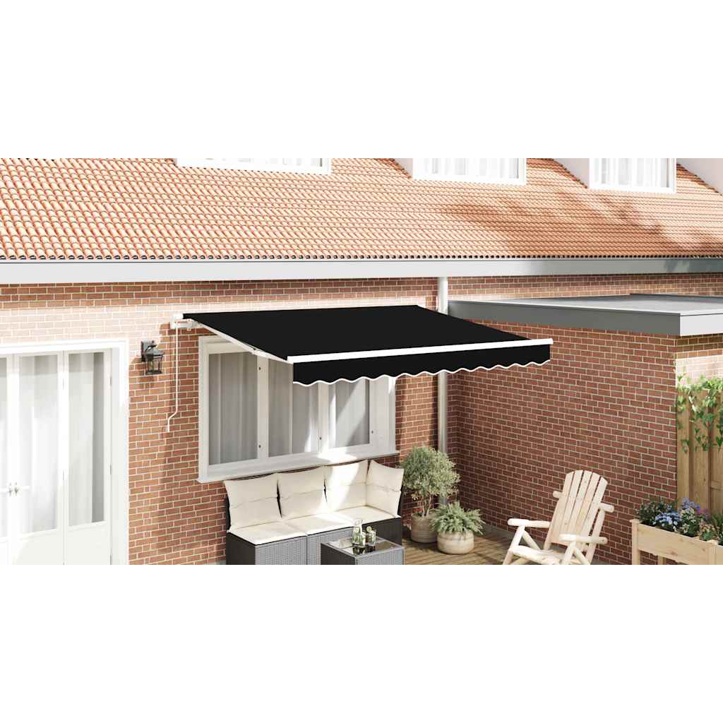 Reservedug til markise Sort 3,5 x 2,5 m Polyester
