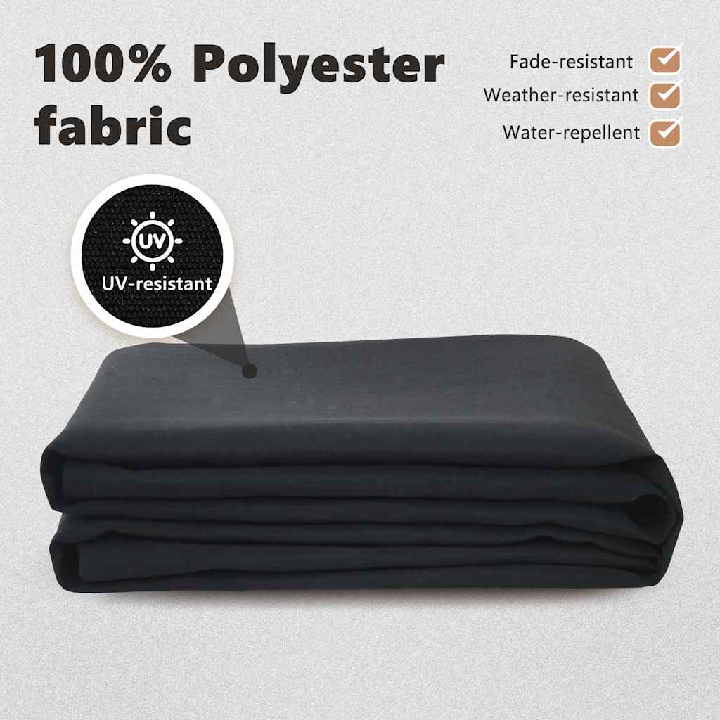 Reservedug til markise Sort 3,5 x 2,5 m Polyester