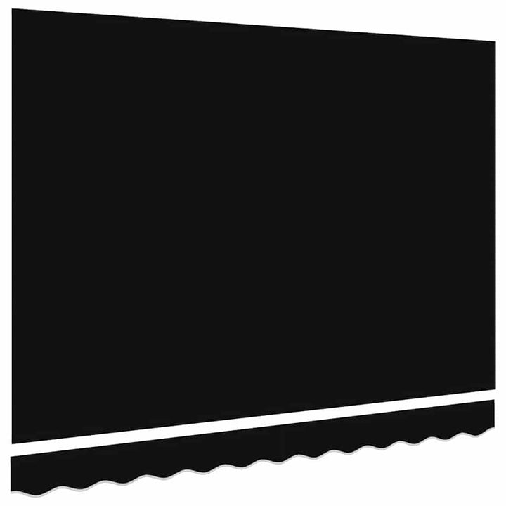 Reservedug til markise Sort 3,5 x 2,5 m Polyester