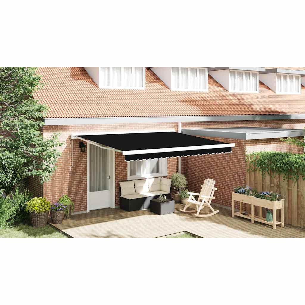 Reservedug til markise Sort 4 × 3 m Polyester