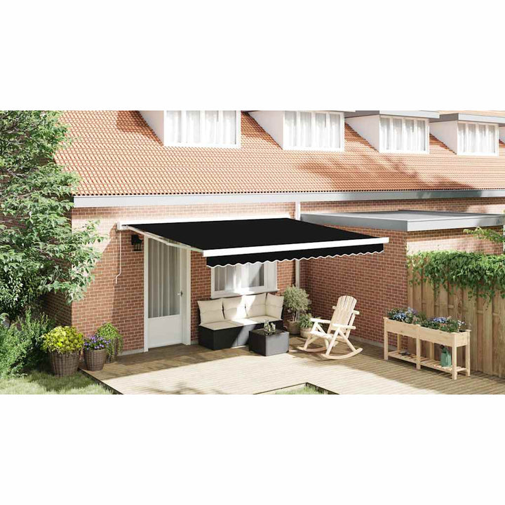 Reservedug til markise Sort 4 × 3 m Polyester