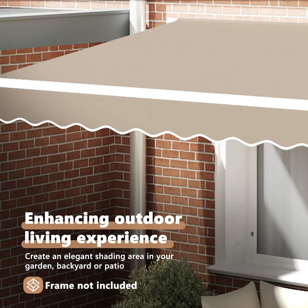 Reservedug til markise Beige 3 x 2,5 m Polyester