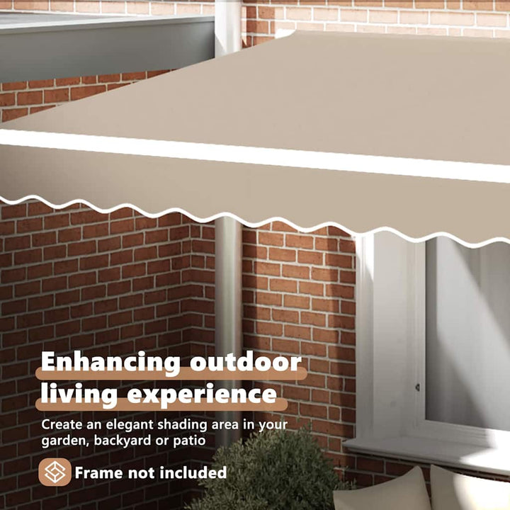 Reservedug til markise Beige 3,5 x 2,5 m Polyester
