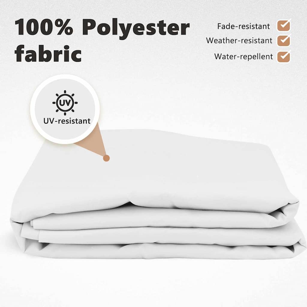 Reservedug til markise Hvid 2,5 x 2 m Polyester