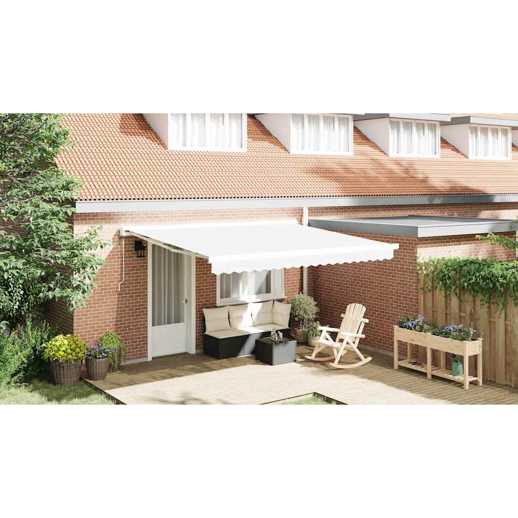 Reservedug til markise Hvid 4 × 3 m Polyester