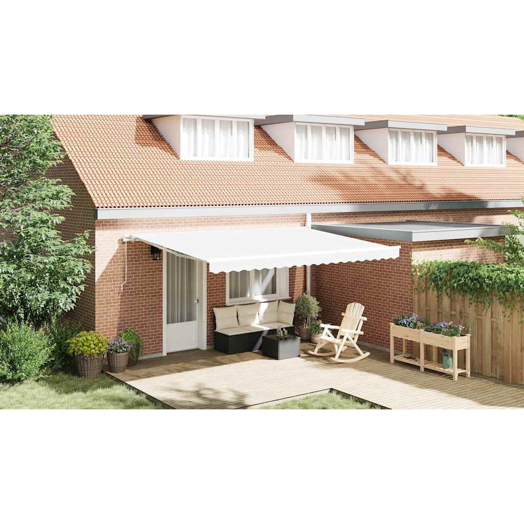Reservedug til markise Hvid 4,5 × 3,5 m Polyester