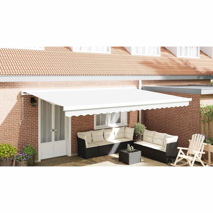 Reservedug til markise Hvid 5 x 3 m Polyester