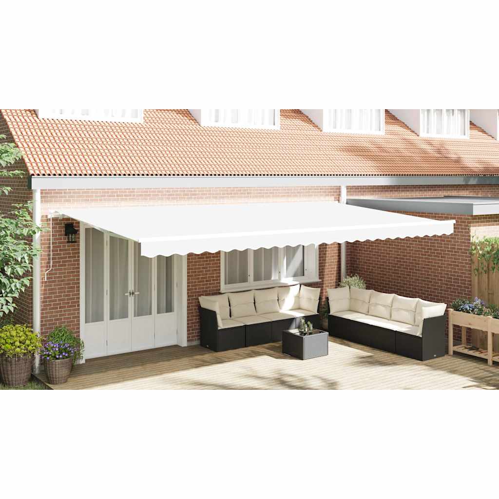 Reservedug til markise Hvid 6 x 3 m Polyester