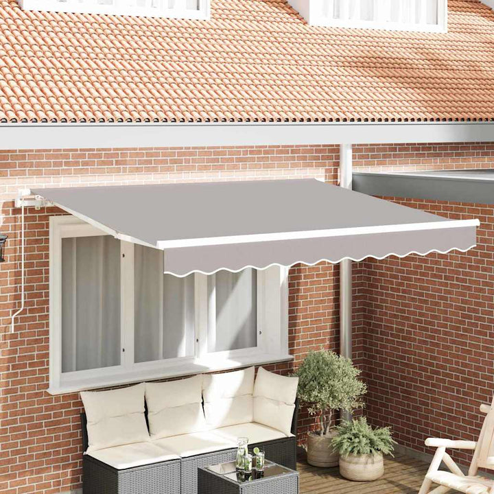 Reservedug til markise Lysegrå 3,5 x 2 m Polyester