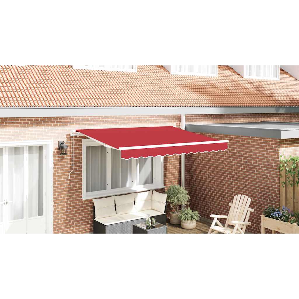 Reservedug til markise Rød 3 x 2,5 m Polyester