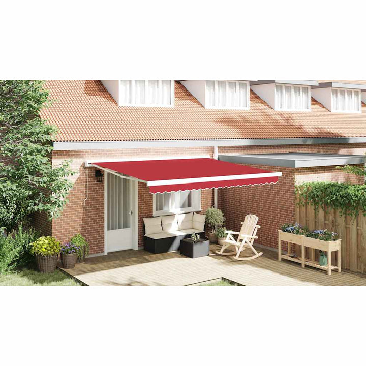 Reservedug til markise Rød 4 × 3 m Polyester