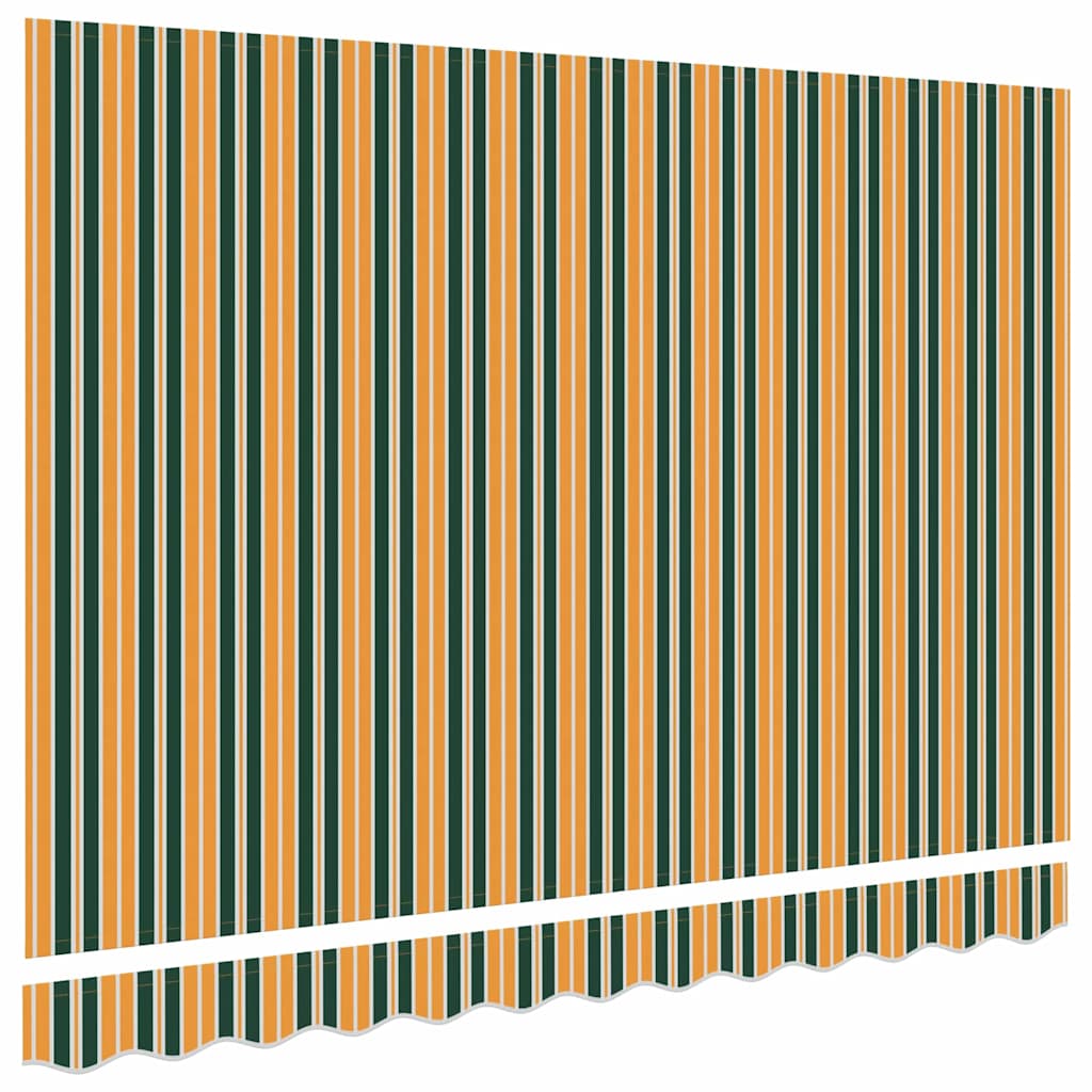 Reservedug til markise Grøn og gul 3 x 2 m Polyester