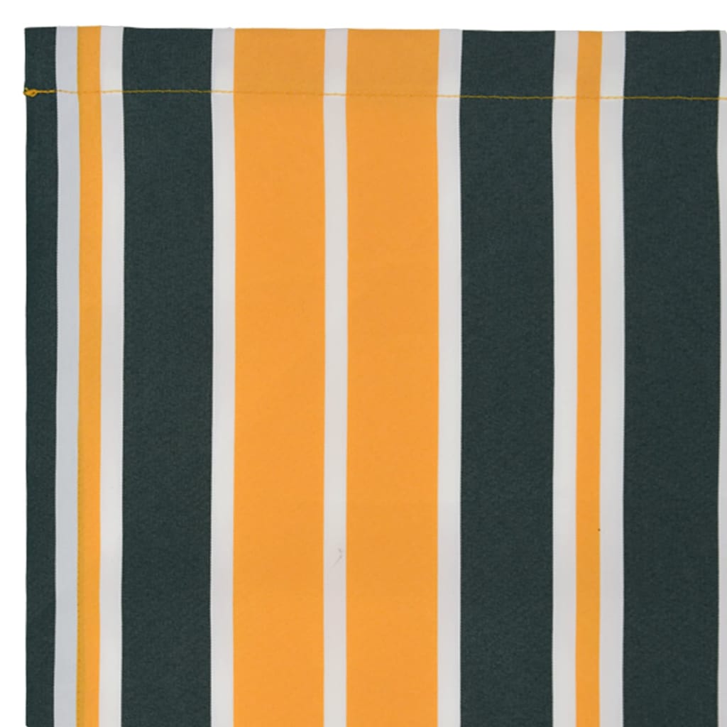 Reservedug til markise Grøn og gul 3 x 2,5 m Polyester
