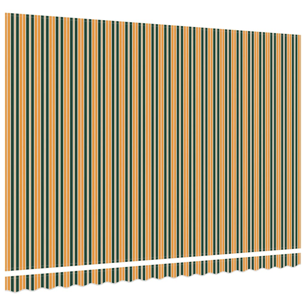 Reservedug til markise Grøn og gul 4,5 × 3 m Polyester