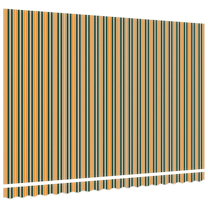 Reservedug til markise Grøn og gul 4,5 × 3,5 m Polyester