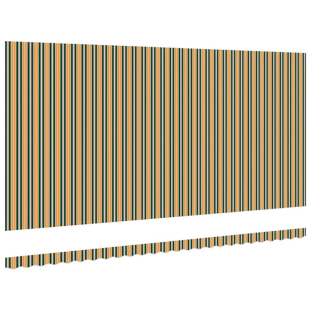 Reservedug til markise Grøn og gul 6 x 3 m Polyester