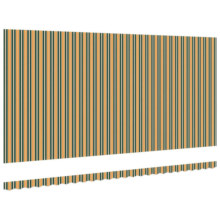 Reservedug til markise Grøn og gul 6 x 3 m Polyester