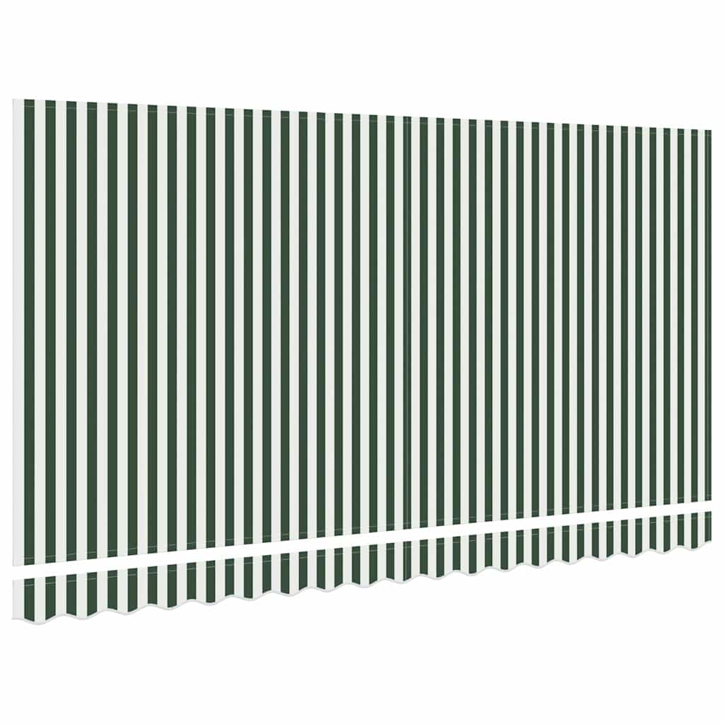 Reservedug til markise Grøn og Hvid 4 x 2 m Polyester