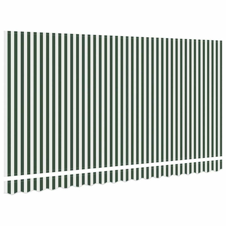 Reservedug til markise Grøn og Hvid 4 x 2 m Polyester