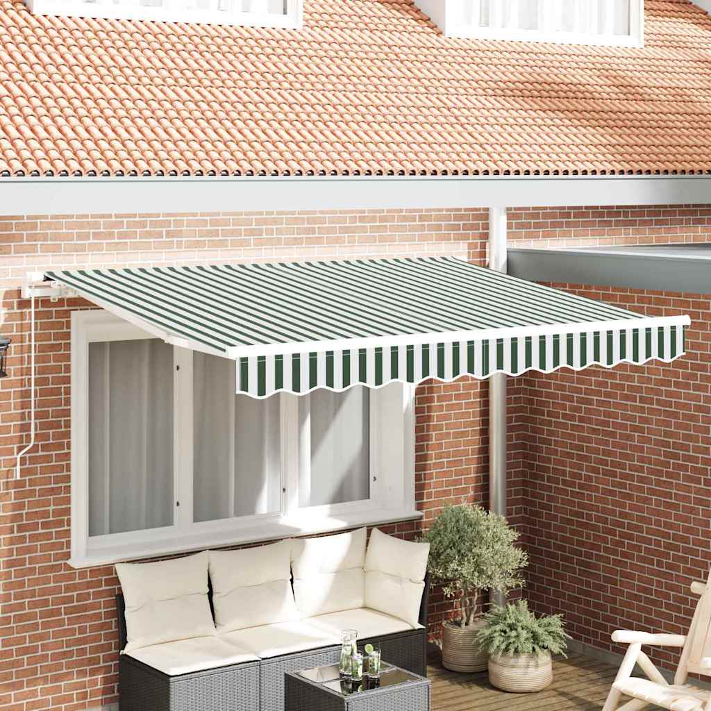 Reservedug til markise Grøn og Hvid 3,5 x 2,5 m Polyester