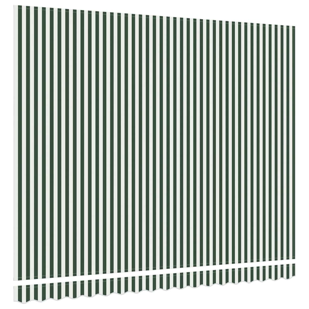 Reservedug til markise Grøn og Hvid 4 × 3,5 m Polyester