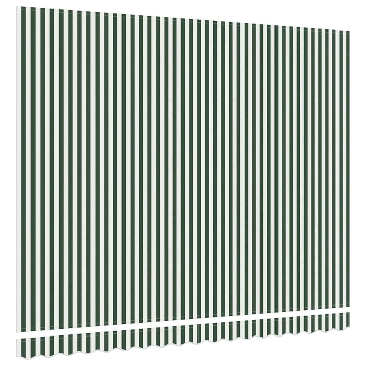 Reservedug til markise Grøn og Hvid 4 × 3,5 m Polyester