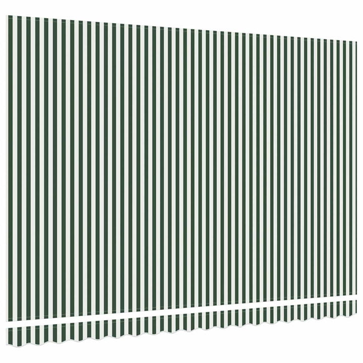 Reservedug til markise Grøn og Hvid 430 x 345 cm Polyester