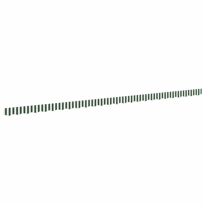 Markise kappa erstatning Grøn og Hvid 6 m Polyester