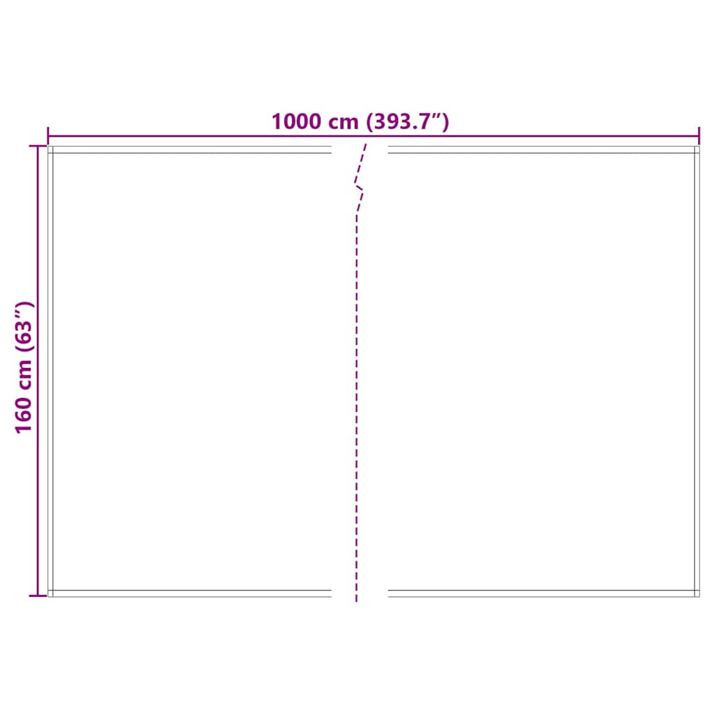 Reservedug til markise Lysegrå 1000 x 160 cm Polyester