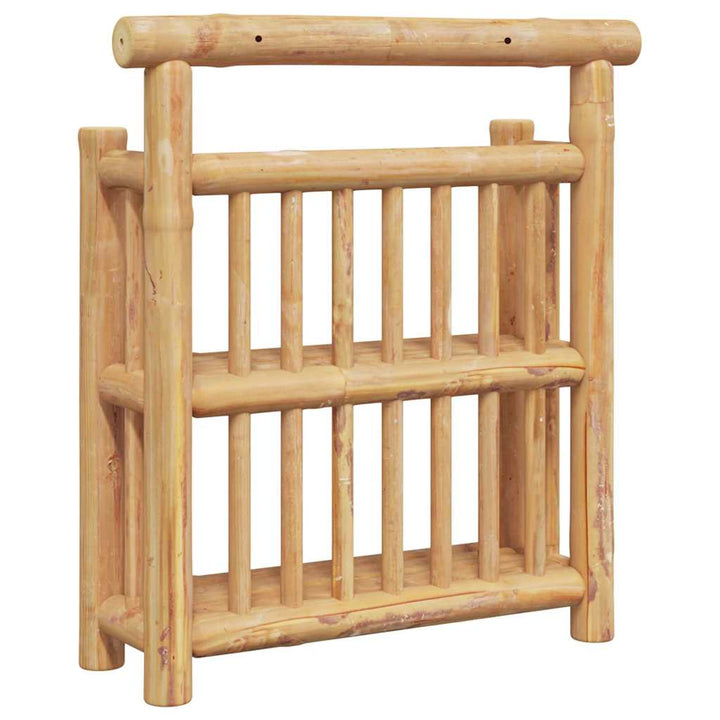 Væghylde med hylde Naturfarvet 40 x 13 x 44 cm Bambus