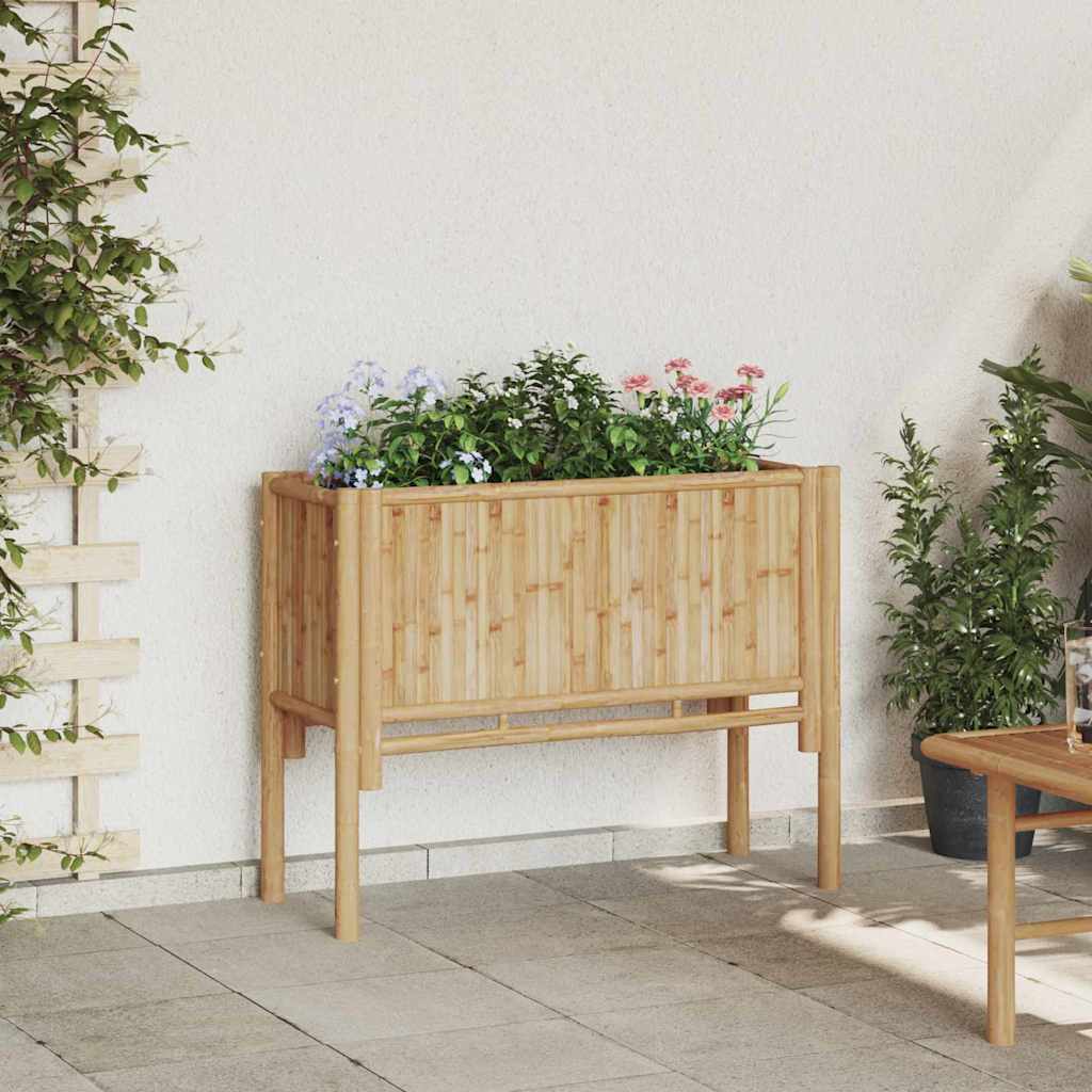 Hævet bed Brun 90 x 35 x 70 cm Bambus
