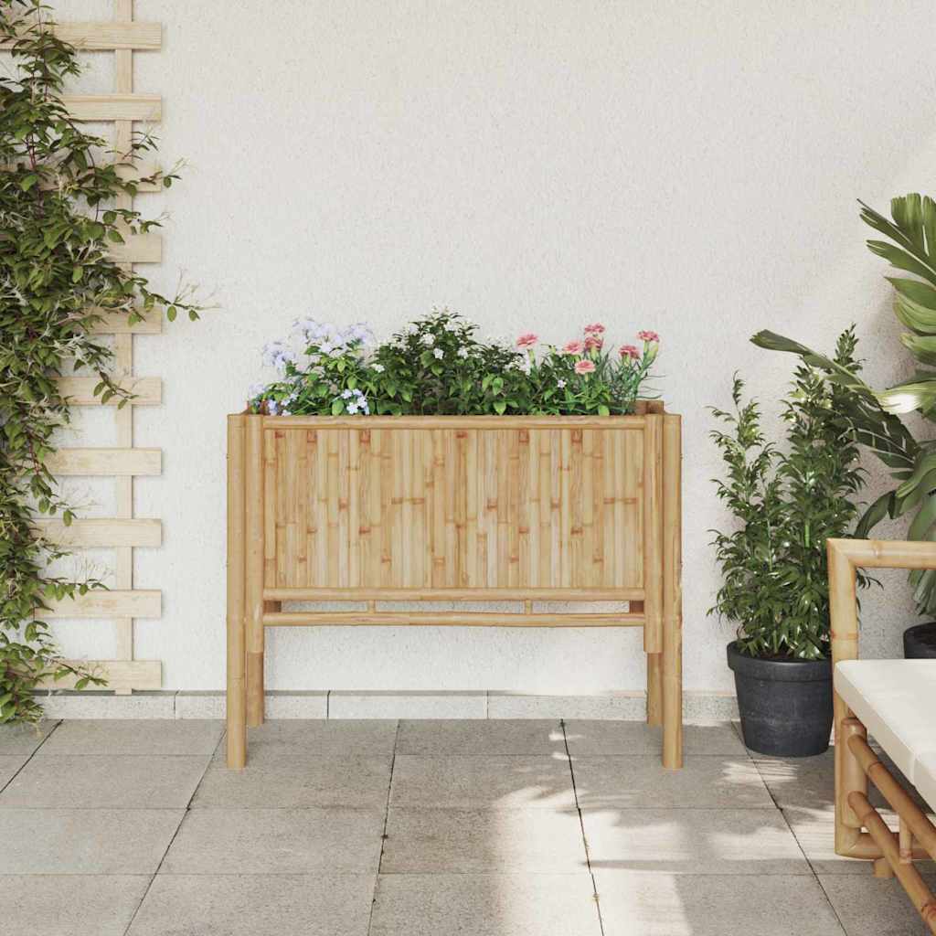 Hævet bed Brun 90 x 35 x 70 cm Bambus