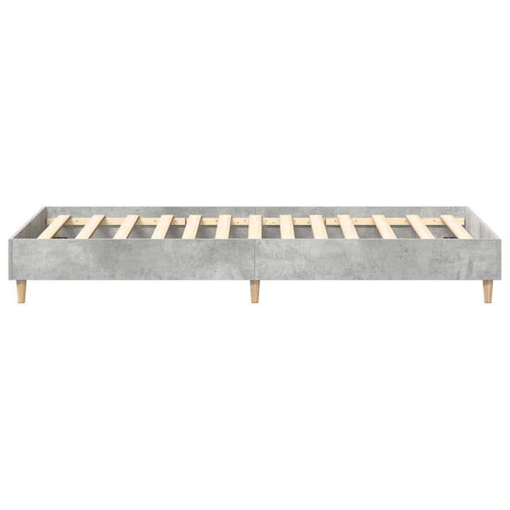 Sengestel Beton Grå 203 x 93 x 25 cm Konstrueret træ