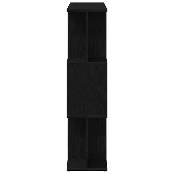 bogreol 80x24x96 cm konstrueret træ sort-eg