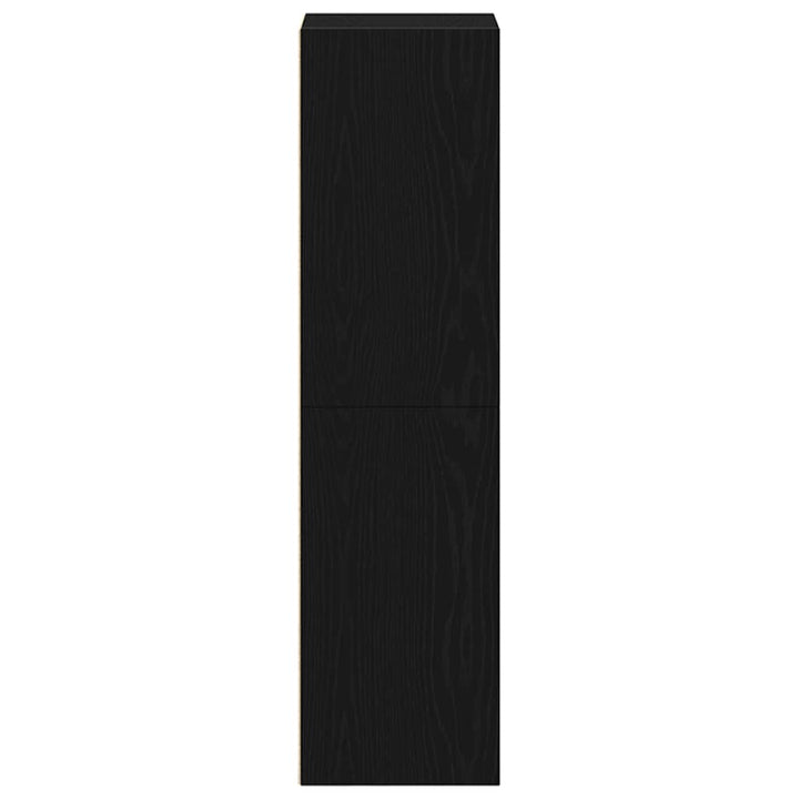bogreol 36x30x114 cm konstrueret træ sort-eg