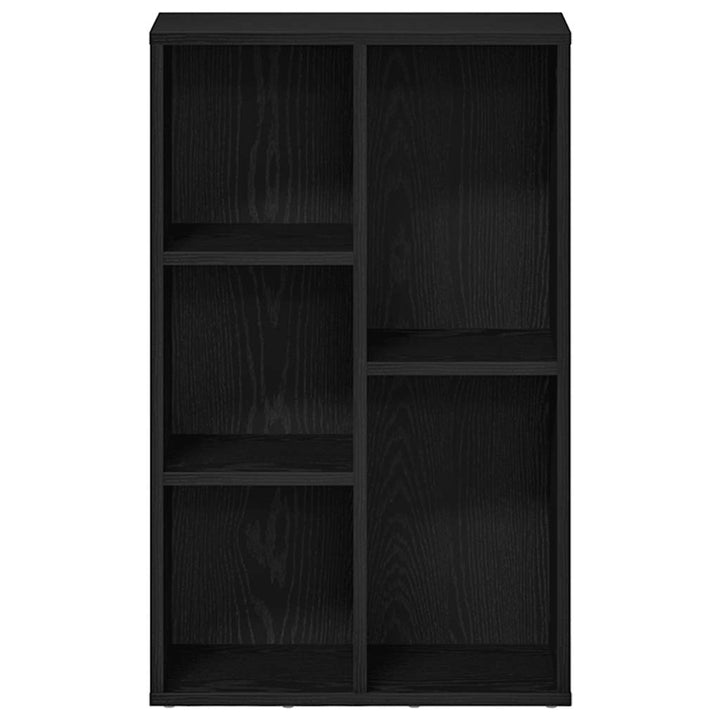 bogreol 50x25x80 cm konstrueret træ sort-eg