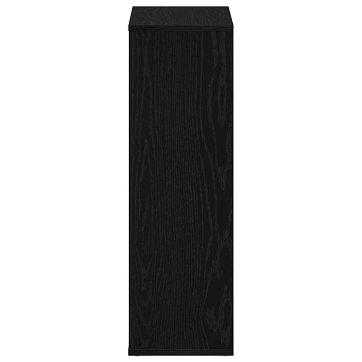 bogreol 50x25x80 cm konstrueret træ sort-eg