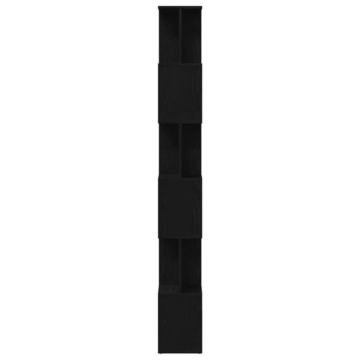 bogreol 80x24x190,5 cm konstrueret træ sort-eg