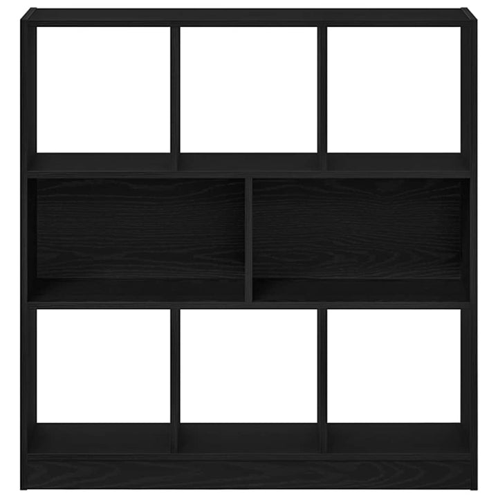 bogreol 97,5x29,5x100 cm konstrueret træ sort-eg