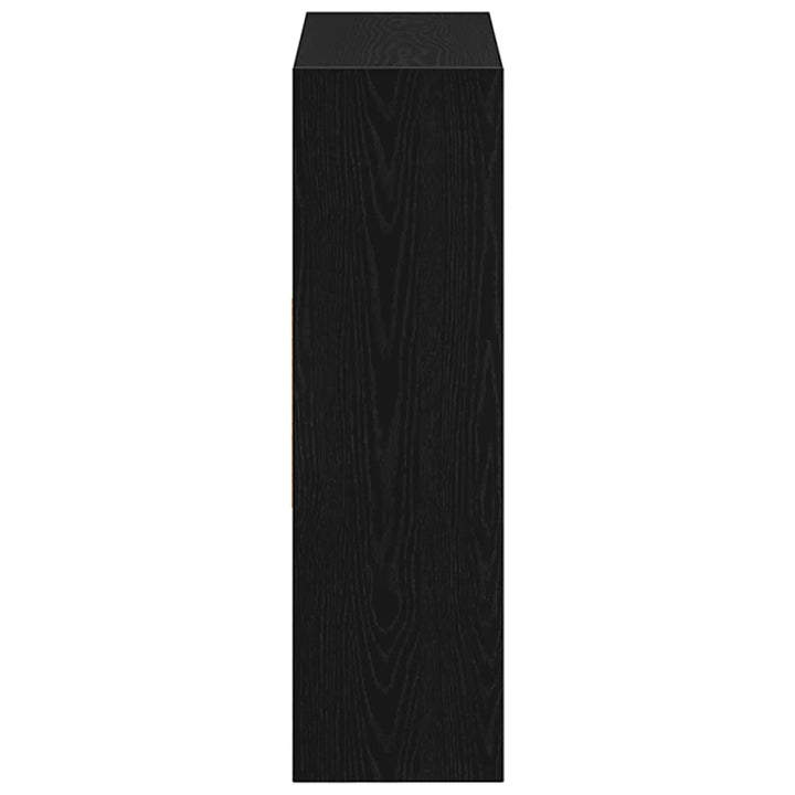 bogreol 97,5x29,5x100 cm konstrueret træ sort-eg