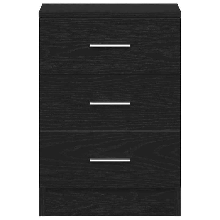 sengeborde 2 stk. sort eg 38x35x55 cm konstrueret træ