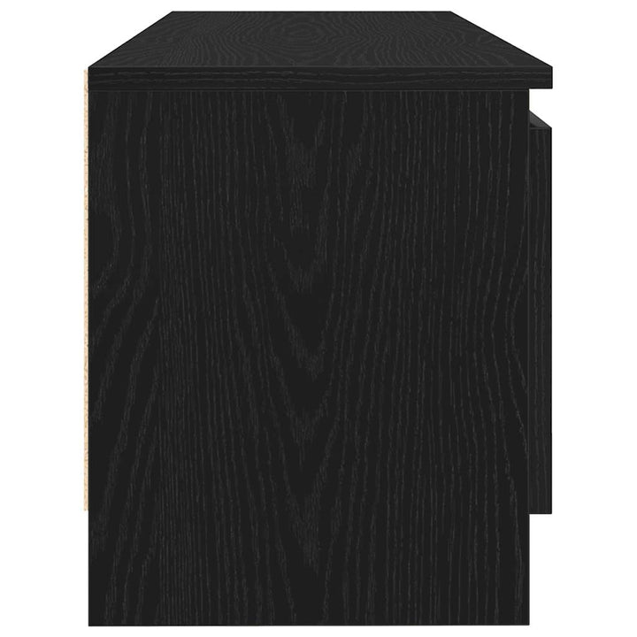 tv-bord 102x30x36 cm konstrueret træ sort egetræsfarve