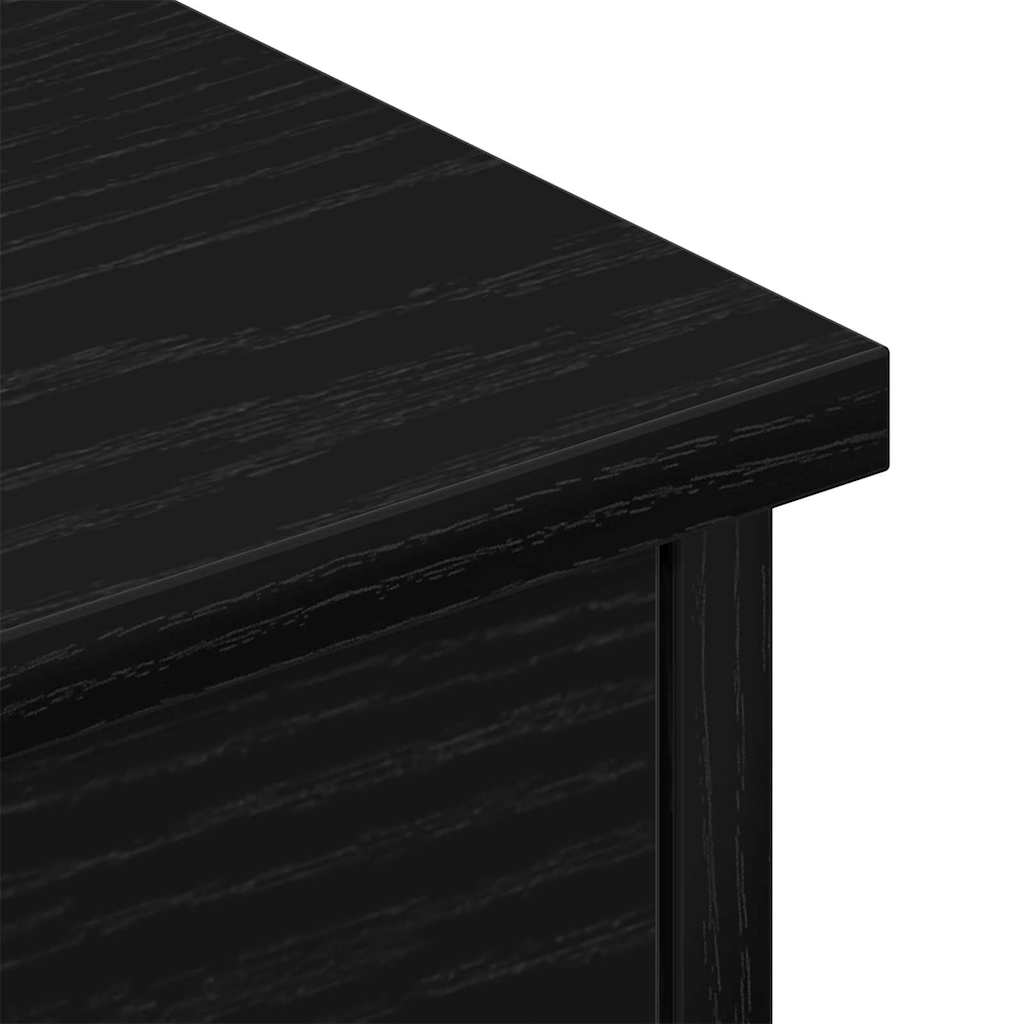 Vægskab med skuffe Sort eg 60 x 26 x 18,5 cm Konstrueret træ