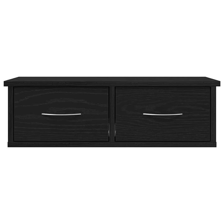 Vægskab med skuffe Sort eg 60 x 26 x 18,5 cm Konstrueret træ