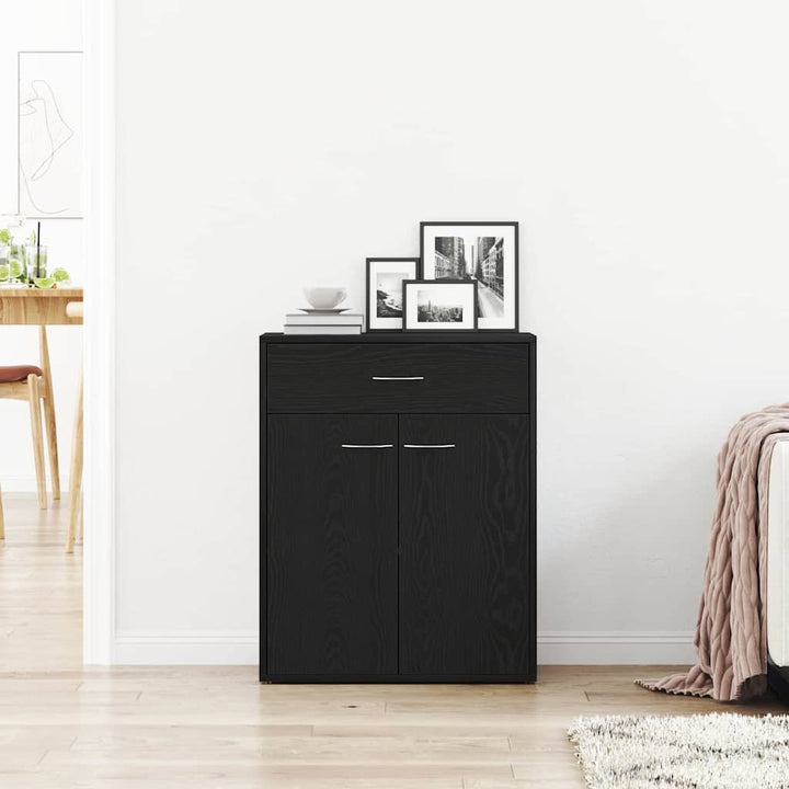 Sideboard Sort eg 60 x 30 x 75 cm Konstrueret træ