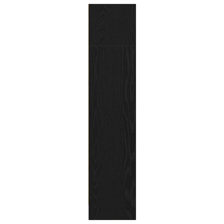 bogreol 40x24x109 cm konstrueret træ sort egetræsfarve